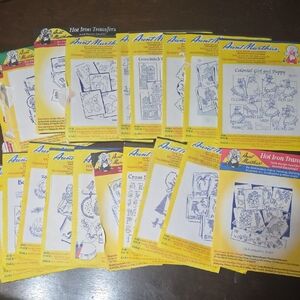 Lot of 20 Aunt Martha's Hot Iron Transfers